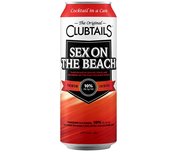 CLUBTAILS 10%. SEX ON THE BEACH 16 oz