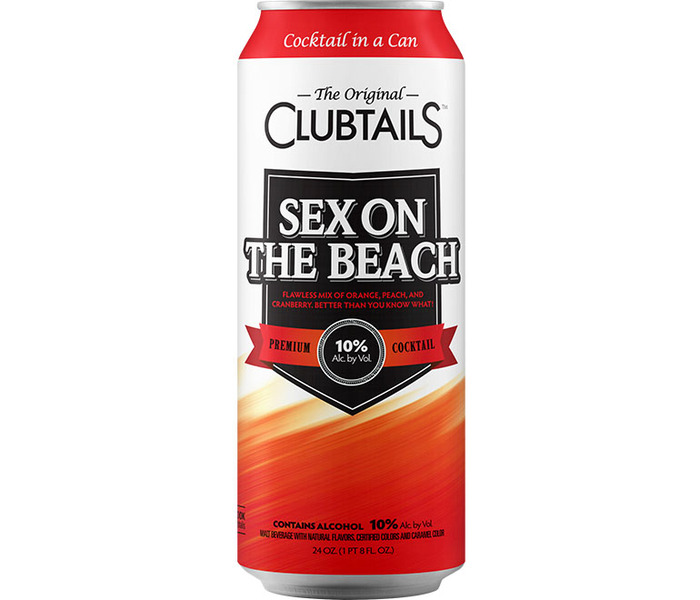 CLUBTAILS 10% SEX ON THE BEACH 24 oz